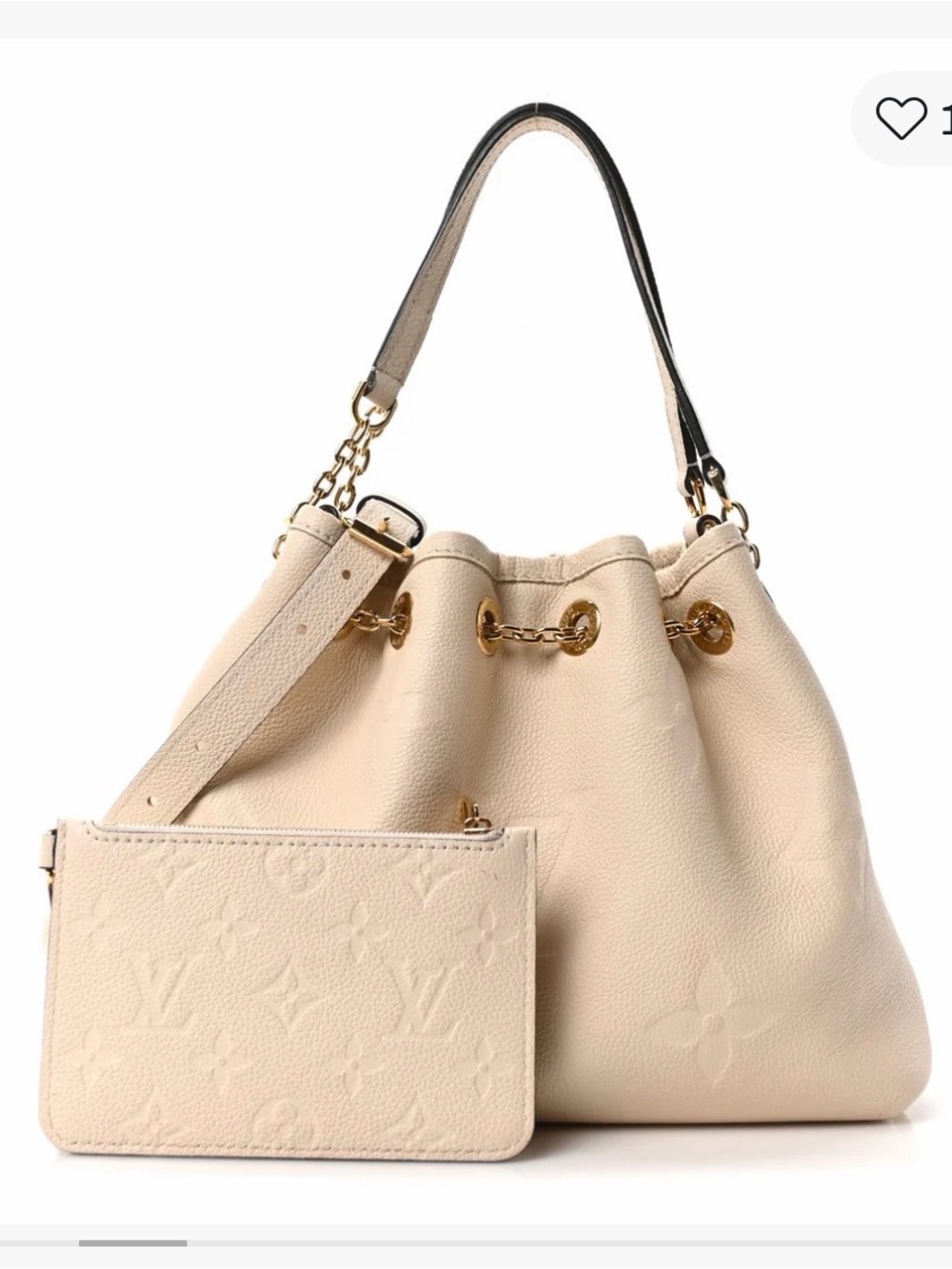 Louis Vuitton LV Bundle MM Crème Monogram Empreinte Leather Bag M25452